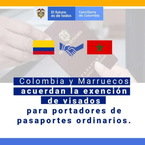 Viajar desde Colombia a Marruecos sin Visa